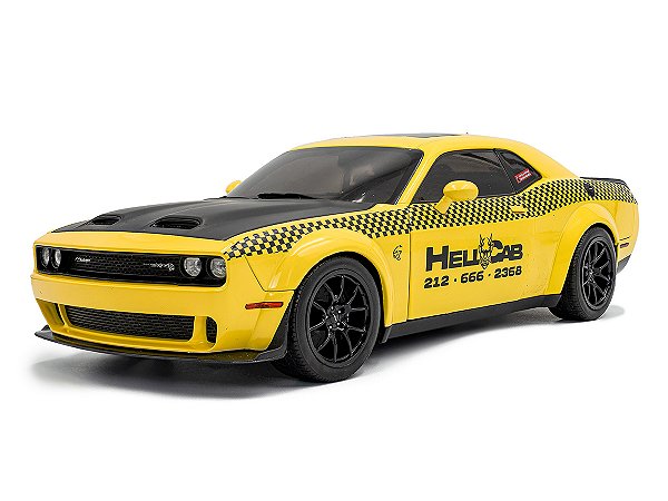 Dodge Challenger SRT Hellcat Redeye Widebody NYC Hellcab 2023 1:18 Solido Amarelo