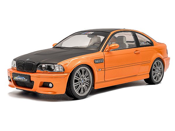 BMW E46 M3 Coupe Solido Works 2000 1:18 Solido Laranja