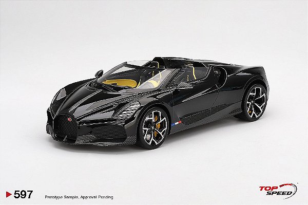 Bugatti W16 Mistral 1:18 TopSpeed Preto
