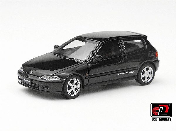 Honda CIVIC SiR II (EG6) 1:64 LCD Models Preto