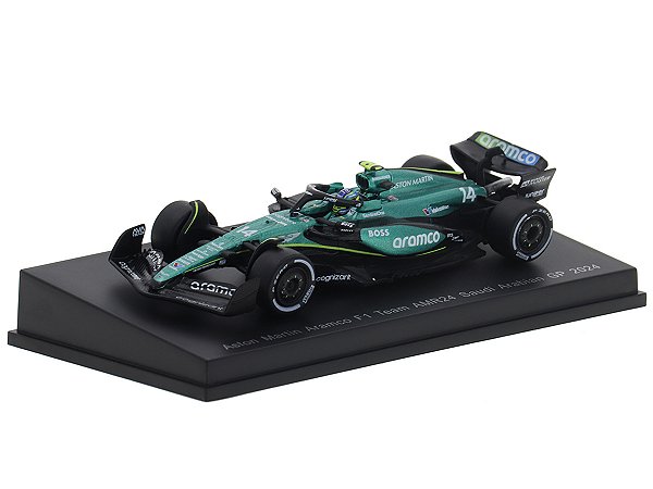 Fórmula 1 Aston Martin Aramco F1 Team AMR24 Fernando Alonso 2024 1:64 Spark