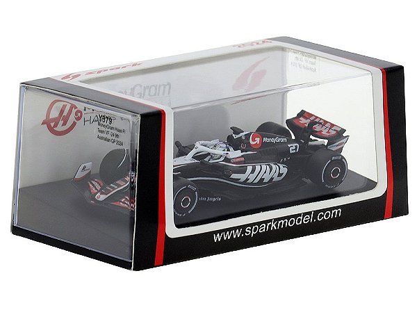 Fórmula 1 MoneyGram Haas F1 Team VF24 Nico Hulkenberg 2024 1:64 Spark