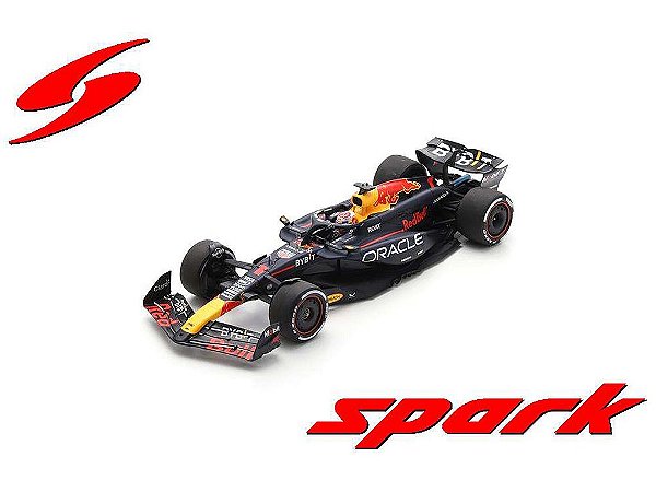 *** PRÉ-VENDA *** Fórmula 1 Oracle Red Bull Racing RB20 Max Verstappen Winner Bahrain GP 2024 1:18 Spark