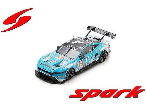 *** PRÉ-VENDA *** Ford Mustang GT3 No.77 PROTON COMPETITION 24Hs Le Mans 2024 1:18 Spark