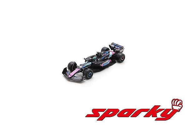 *** PRÉ-VENDA *** Fórmula 1 BWT Alpine F1 Team A524 2nd GP Brasil Esteban Ocon 2024 1:64 Spark