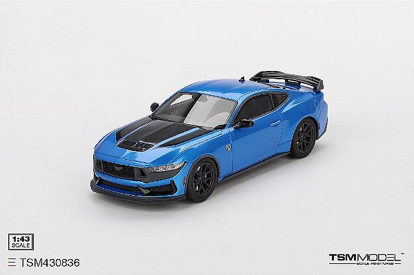*** PRÉ-VENDA *** Ford Mustang Dark Horse 2024 1:43 TSM Model Azul