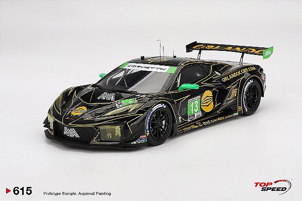 *** PRÉ-VENDA *** Chevrolet Corvette Z06 GT3.R AWA 2025 IMSA 24Hs Daytona 1:18 TopSpeed