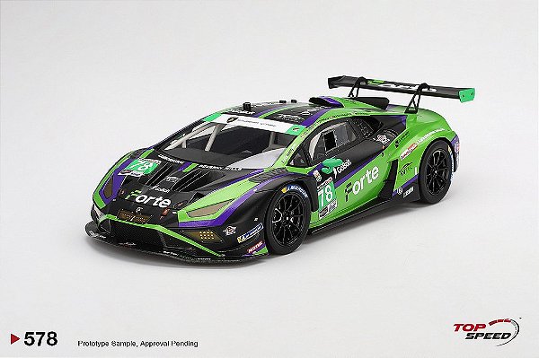 *** PRÉ-VENDA *** Lamborghini Huracan GT3 EVO2 Forte Racing 2024 IMSA 24Hs Daytona 1:18 TopSpeed