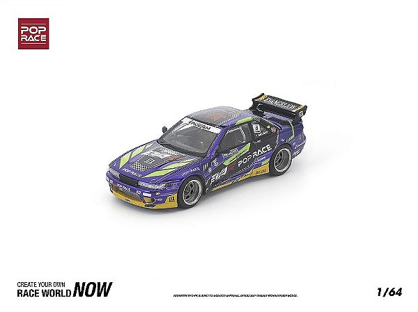 Nissan Silvia S13 Pandem Body Kit EVA RT Test Type-01 1:64 POP RACE