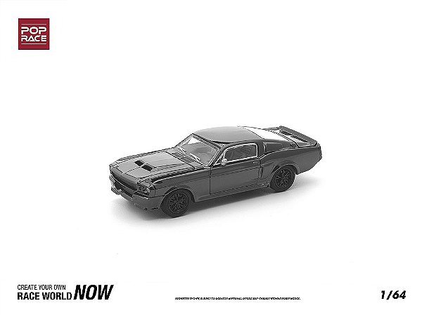 Shelby Mustang GT500 1:64 POP RACE Dark Chrome Series