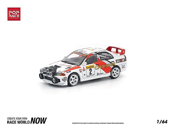 Mitsubishi Lancer Evolution IV 1998 Monte Carlo Rally 1:64 POP RACE