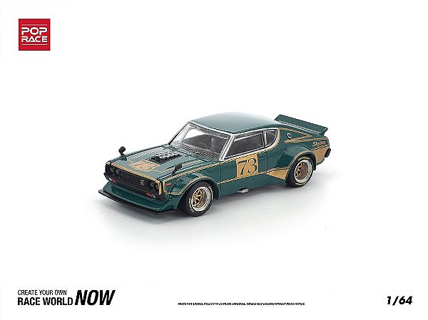 Nissan Skyline GT-R KPGC110 Kenmeri Racing #73 1:64 POP RACE