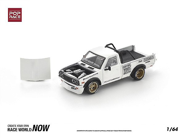 Datsun 620 Pandem Body Kit 1:64 POP RACE Branco