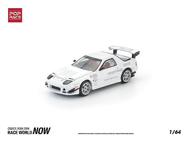 Mazda RX7 (FC3S) RE-Amemiya 1:64 POP RACE Branco