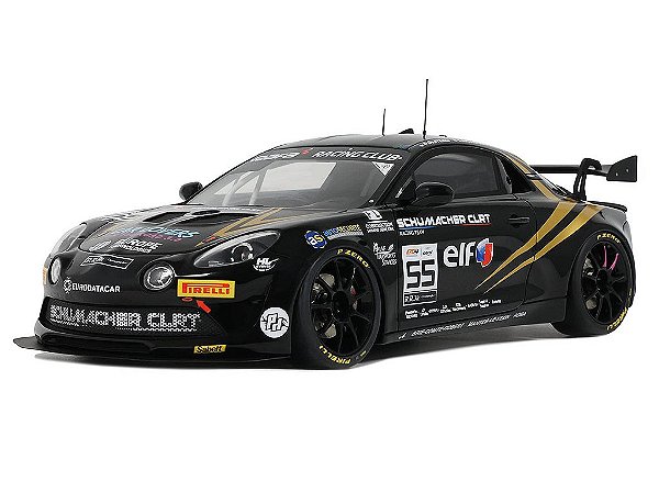 *** PRÉ-VENDA *** Alpine A110 GT4 Evo GT4 European Series 2024 1:18 OttOmobile Preto