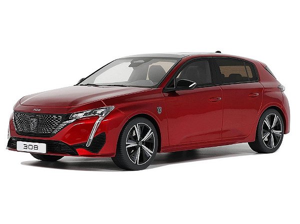 *** PRÉ-VENDA *** Peugeot 308 GT 2022 1:18 OttOmobile Vermelho