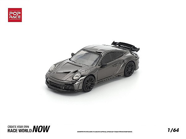Porsche Stinger GTR 1:64 POP RACE Dark Chrome Series