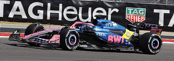 Fórmula 1 BWT Alpine F1 Team A525 Pierre Gasly GP EUA 2025 1:64 Spark