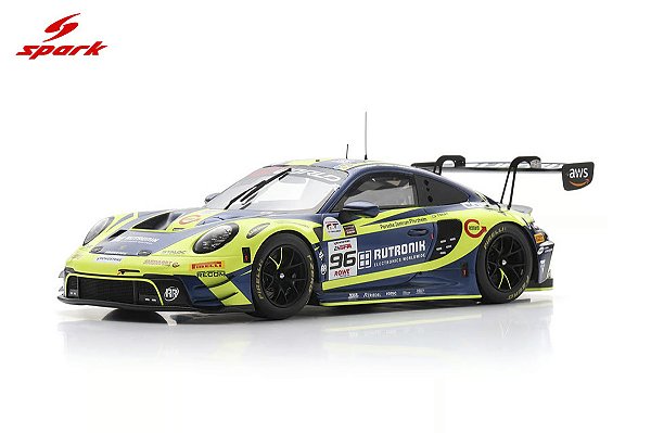 *** PRÉ-VENDA *** Porsche 911 GT3 R (992) Rutronik Racing 2nd 24Hs Spa 2025 1:18 Spark PV023