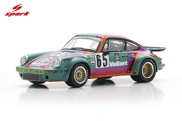 *** PRÉ-VENDA *** Porsche 911 Carrera RSR 3.0 No.65 24Hs Le Mans 1975 1:64 Spark PV023