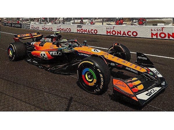 Fórmula 1 McLaren MCL39 McLaren F1 Team Lando Norris Winner GP Mônaco 2025 1:18 Spark