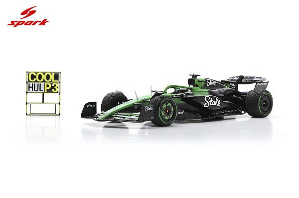 *** PRÉ-VENDA *** Fórmula 1 Kick Sauber C45 Stake F1 Team Nico Hulkenberg 3rd GP Inglaterra 2025 1:18 Spark PV023
