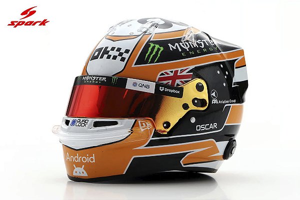 *** PRÉ-VENDA *** Capacete Oscar Piastri McLaren Formula 1 Team Monaco GP 2025 1:5 Spark PV023