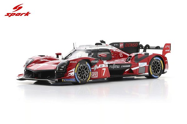 *** PRÉ-VENDA *** Toyota GR010 Hybrid No.7 TOYOTA GAZOO RACING 5th 24Hs Le Mans 2025 1:18 Spark PV023