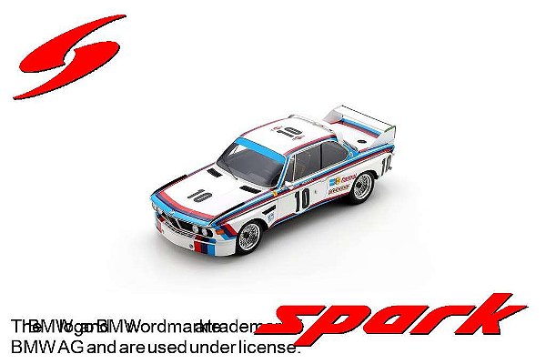 BMW 3.0 CSL Winner 24Hs Spa Francorchamps 1973 1:18 Spark