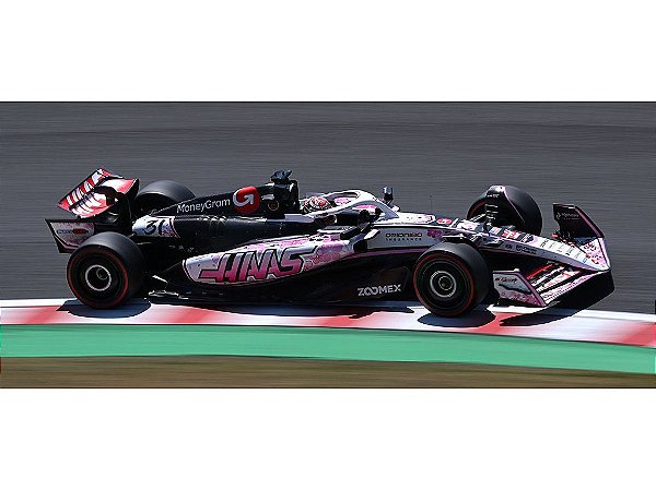 Fórmula 1 MoneyGram Haas F1 Team VF-25 Esteban Ocon GP Japão 2025 1:64 Spark