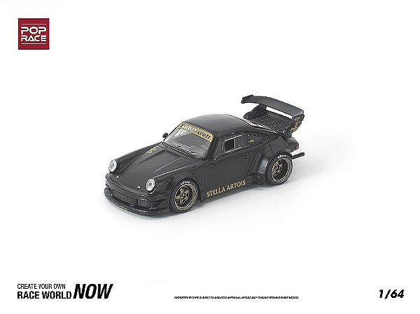 Porsche RWB 930 STELLA ARTOIS 1:64 POP RACE Preto