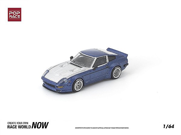 Datsun 280ZX Pandem Body Kit 1:64 POP RACE Azul