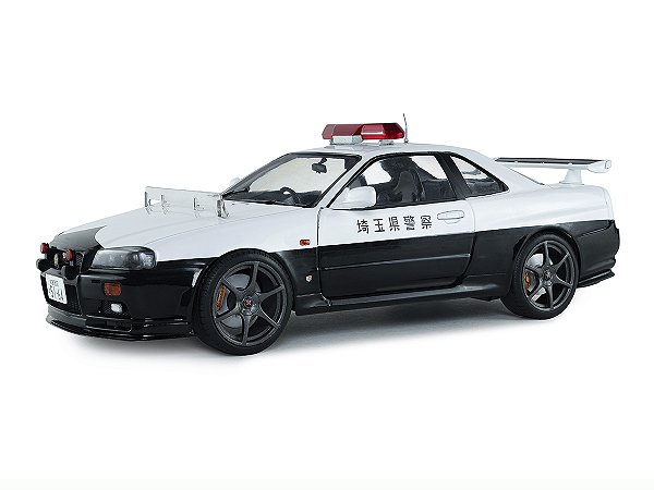Nissan Skyline GT-R (BNR34) Japanese Police 1999 1:18 Solido