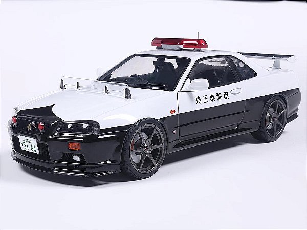 *** PRÉ-ORDER *** Nissan Skyline GT-R (BNR34) Japanese Police 1999 1:18 Solido