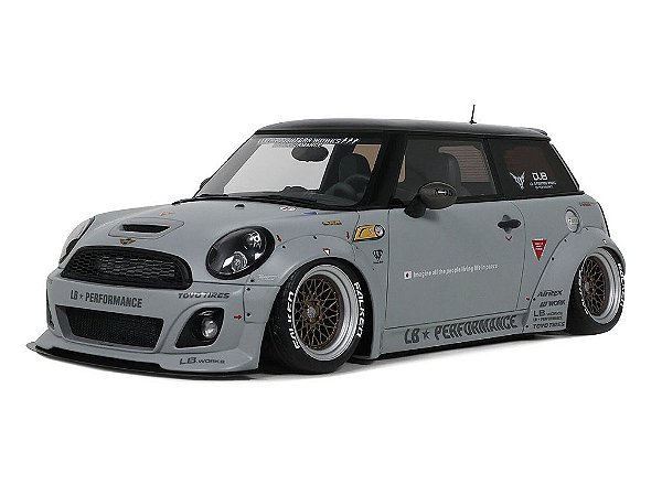 Mini Cooper R56 2015 Liberty Walk LB-Works LB Nation 1:18 OttOmobile Cinza
