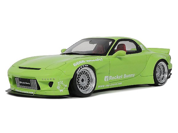 Mazda RX7 (FD3S) Rocket Bunny Aero (V1) 2015 1:18 OttOmobile Verde