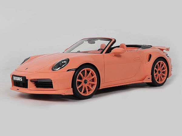 Porsche 911 Turbo S Cabriolet BRABUS 900 2024 1:18 GT Spirit Peetch Pink