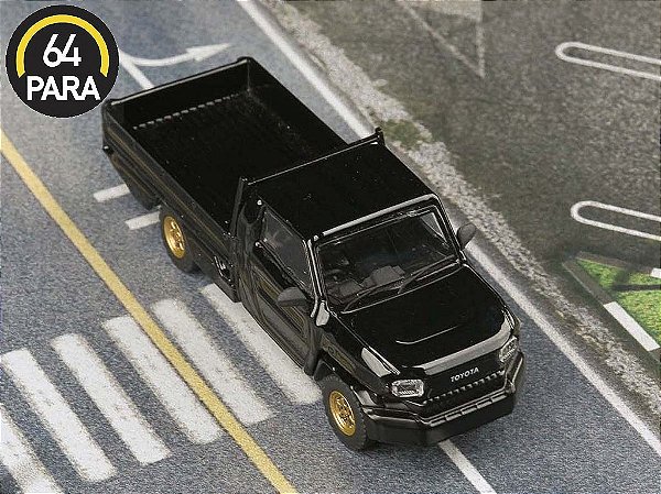 *** PRÉ-VENDA *** Toyota Hilux Champ Tamaraw 2025 LHD 1:64 PARA64 Preto PV12943