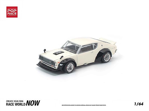 *** PRÉ-ORDER *** KPGC110 Kenmeri 1:64 POP RACE Branco