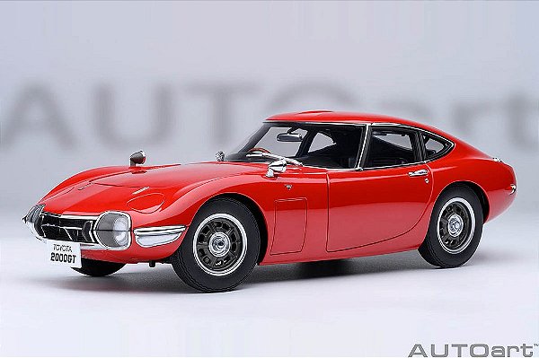Toyota 2000GT 1967 1:18 Autoart Vermelho