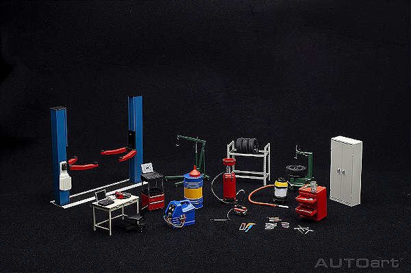Kit Set Garage Autoart 1:18 (Versão 2)