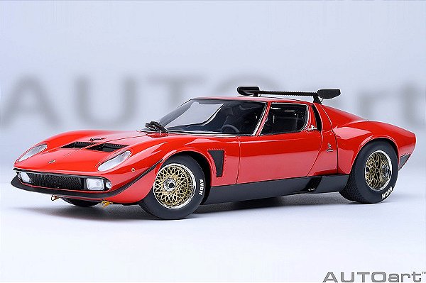 Lamborghini Miura SVR Jota 1:18 Autoart Vermelho