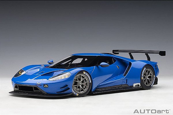 Ford GT GTE Plain Body Version 1:18 Autoart Azul