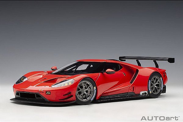 Ford GT GTE Plain Body Version 1:18 Autoart Vermelho