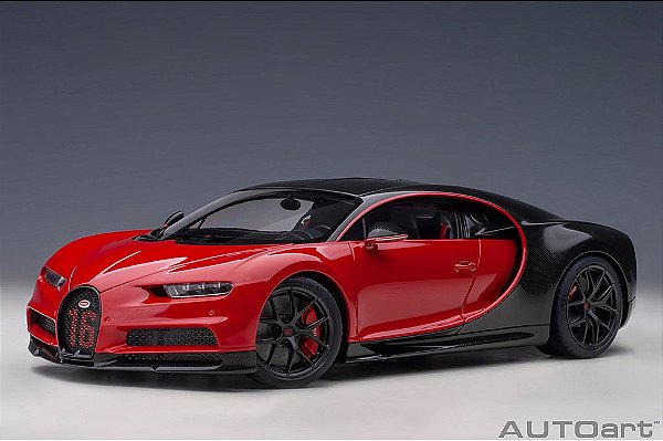 Bugatti Chiron Sport 2019 1:18 Autoart Vermelho