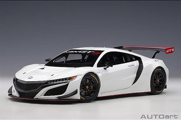 Honda NSX GT3 2018 1:18 Autoart Branco