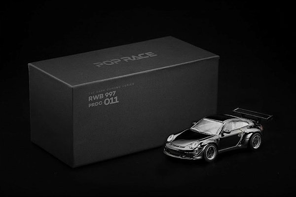 *** PRÉ-ORDER *** RWB 997 1:64 POP RACE Dark Chrome