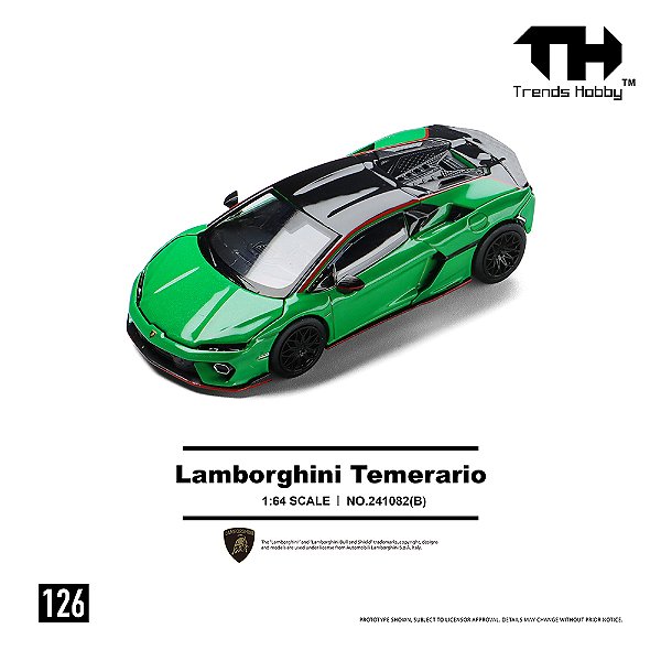 *** PRÉ-ORDER *** Lamborghini Temerario 1:64 Trends Hobby Verde