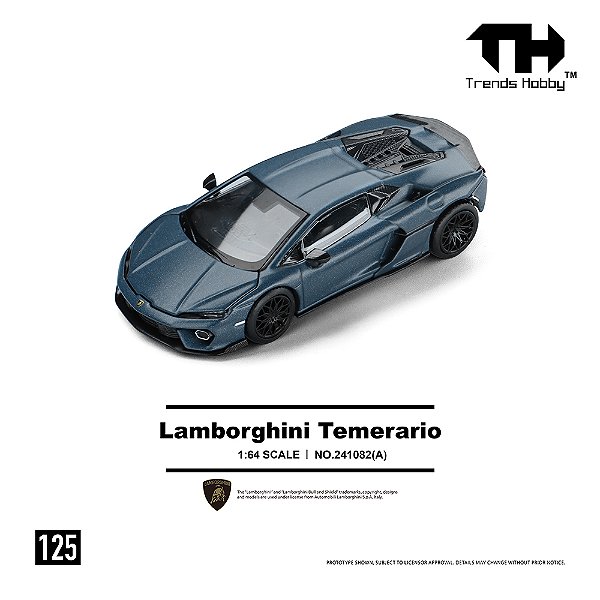 *** PRÉ-ORDER *** Lamborghini Temerario 1:64 Trends Hobby Azul