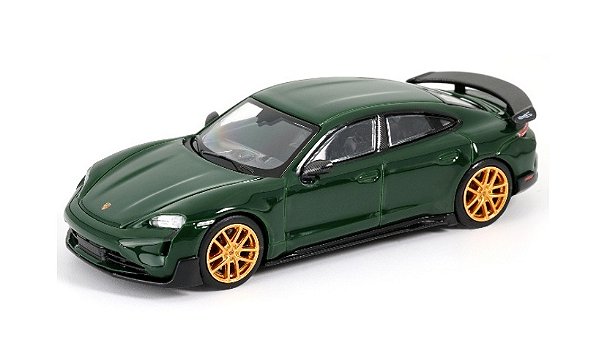 *** PRÉ-ORDER *** Porsche Taycan Turbo GT 1:64 Trends Hobby Verde